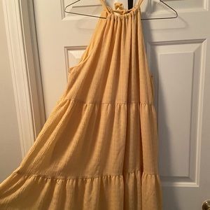 Yellow target dress
